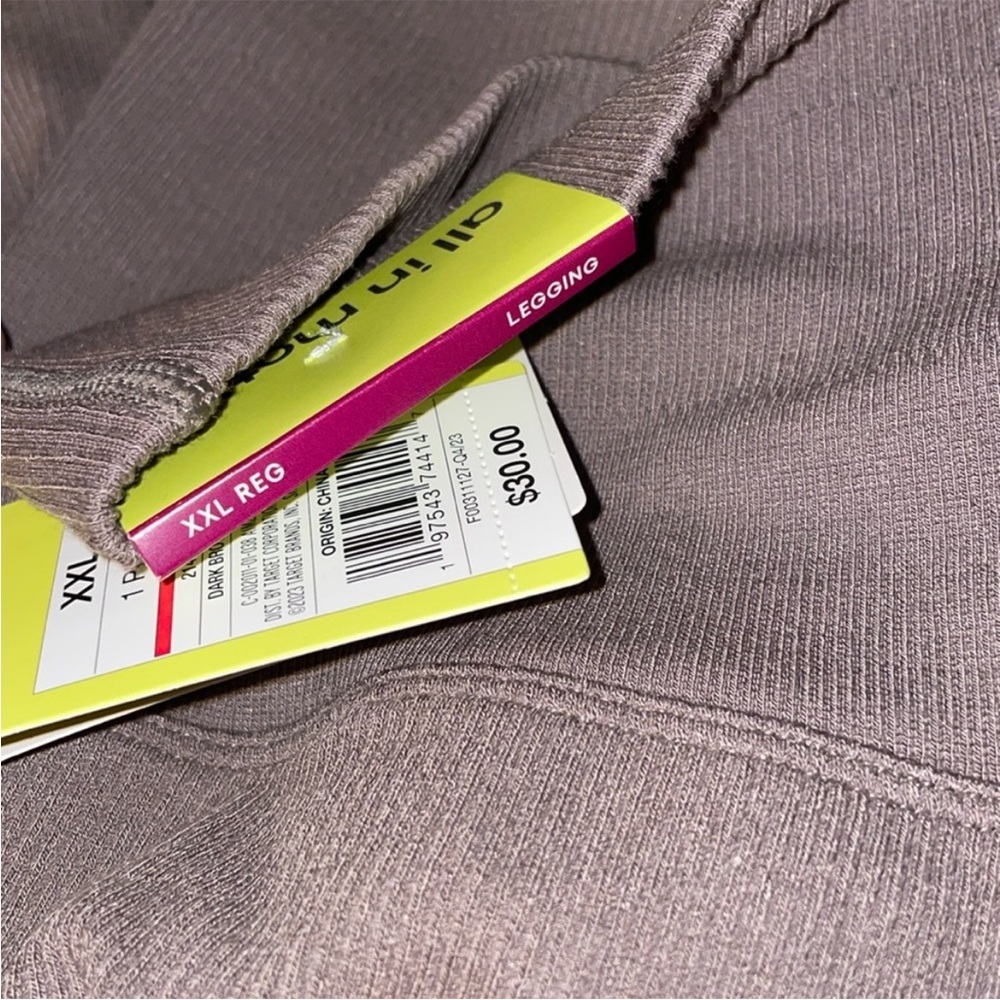 All In Motion Women's Ultra High-Rise Rib Leggings - Picture 6 of 8